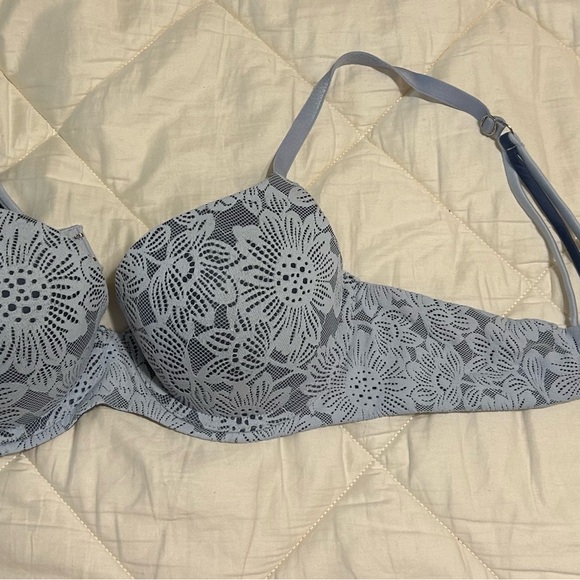 aerie Gray Lace Push-Up Bra - Picture 1 of 2
